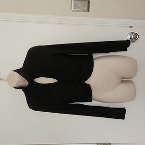 Feathers Keyhole Crop Top Size M